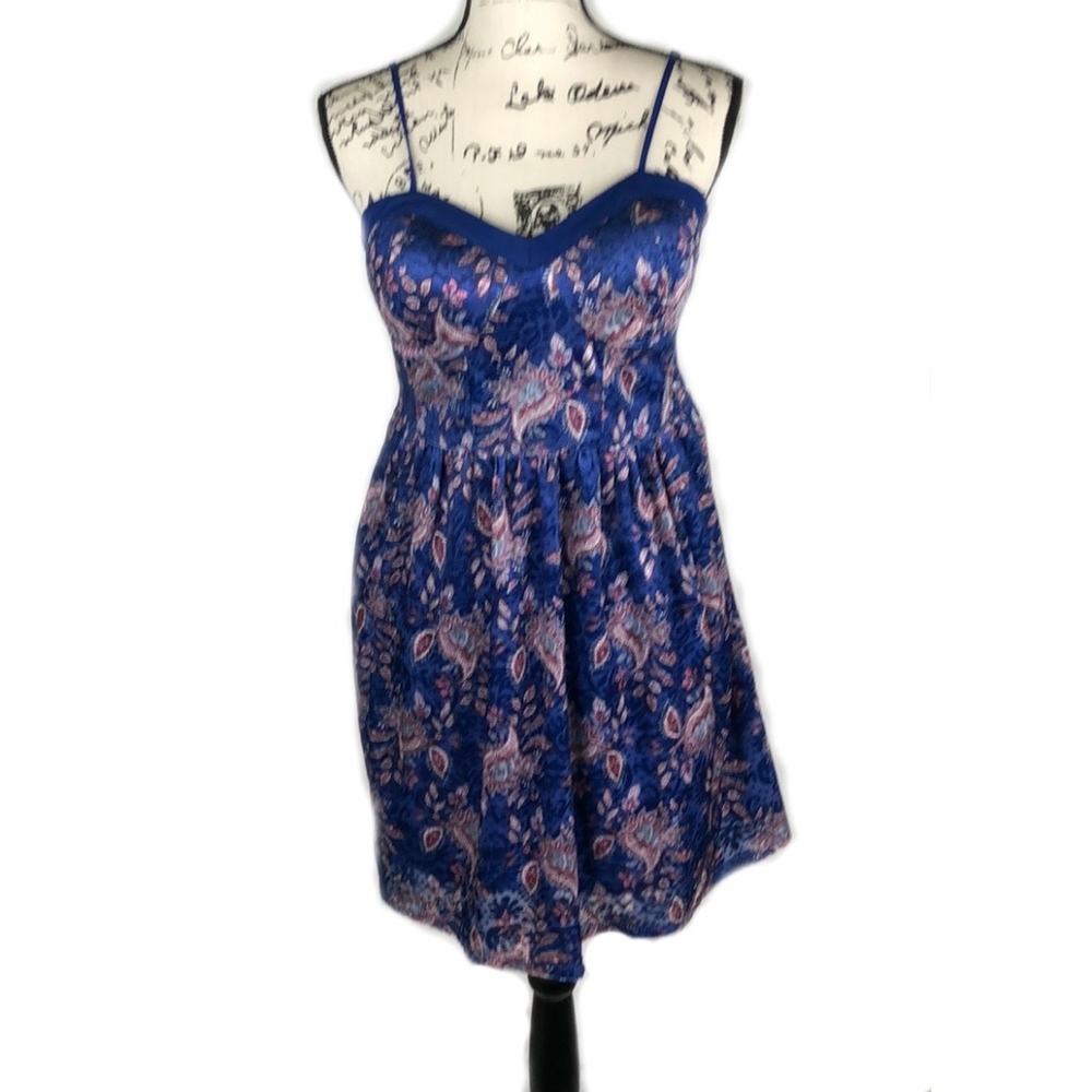 Blue Patterned Dress